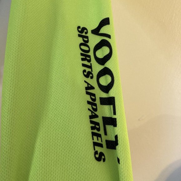 Voofly Athletic Apparel Neon Green and Black Bicycle Jersey Size Small Pockets - Picture 4 of 11